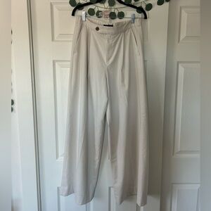 Banana Republic Cream Wide-Leg Pants